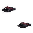 thumbnail image 3 of Qarigey Zapatillas de verano para hombre, zapatos de playa con correa de cuero, zapatos de agua para exteriores, transpirables, deportivas, Negro cuarenta 2piezas, 3 of 6