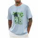 thumbnail image 1 of Tops para hombre, blusas y camisas de cuello redondo y manga corta para hombre, blusas casuales de moda con cuello redondo y manga corta para hombre, blusas para hombre, 1 of 3