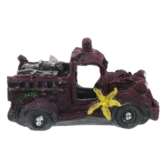 Car Wreck Decorations for The Aquarium Fish and Shrimp Avoidance Ornaments