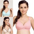 thumbnail image 4 of Front Buckle Semi-Concealed Gathering Anti-Sagging No Steel Ring Nursing Bra For Pregnant Women(75-95), 4 of 4