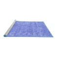 thumbnail image 2 of Ahgly Company Machine Washable Indoor Rectangle Abstract Blue Contemporary Area Rugs, 8' x 12', 2 of 4
