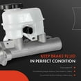 thumbnail image 3 of A-Premium Brake Master Cylinder with Reservoir and Cap Compatible with Chevy Vehicles - Impala 2006-2008, Monte Carlo 2006-2007 - Replaces 133282, 10382902, 10382903, 19209185, 19209186, 3 of 8