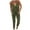 Army Green-01, variant on REALiKUN Womens Summer Casual One Piece Jumpsuits Spaghetti Strap Pants Romper Vacation Resort Outfits
