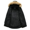 thumbnail image 5 of Faux Fur Hood Parka Casual Jackets (M, Black), 5 of 6