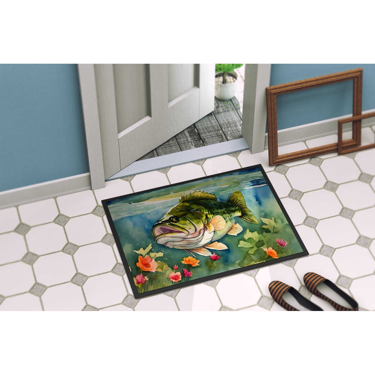 Carolines Treasures DAC2802MAT 0.15 x 18 x 27 in. Largemouth Bass Doormat