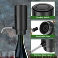thumbnail image 5 of Electric Wine Aerator USB Rechargeable Wine Decanter Dispenser Automatic Wine Aerator Pourer Portable One Touch Wine Decanter Aerator Wine Accessories for Home Party Wedding Picnic, 5 of 10