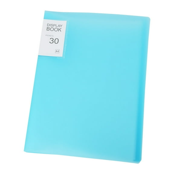 WEUVEB Sky-Blue Plastic Drawing Storage Album 2-Pack Organizer for Art Supplies and Paper