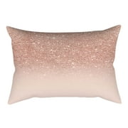 Clearance Sale Mijaution Rose Gold Pink Cushion Cover Square Pillowcase Home Decoration(30cm * 50cm)