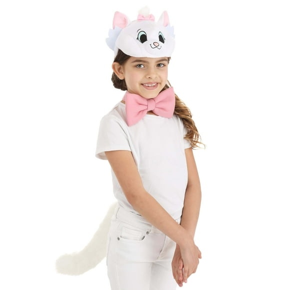 Serre-tête en Peluche pour Adultes Aristocats Marie, Ensemble Collier et Queue