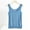Blue, variant on Women's Tops and Blouses Summer Solid Color Crew Neck Shirts Casual Loose Fit Sleeveless Standard Straps Summer Tops