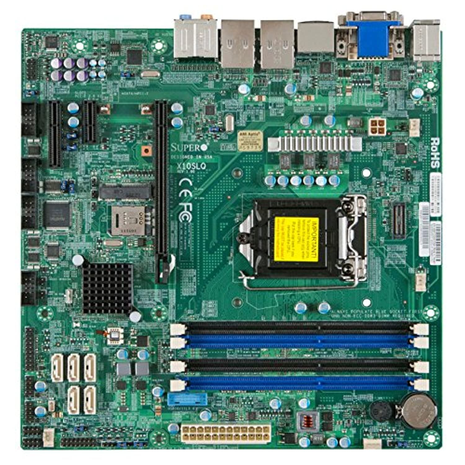 Supermicro Motherboard Micro ATX DDR3 1600 LGA 1150 Motherboards X10SLQ 