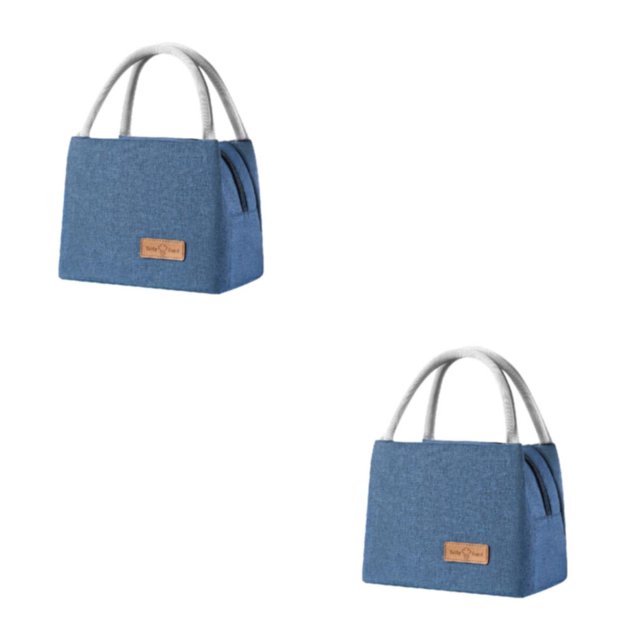 kurtrusly Polyester Versatile Insulated For Multi-Purpose Large Capacity Easy To Carry And Clean Small+Blue 2Set