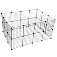 thumbnail image 6 of LINJH 56" Two-Storey Heavy Duty Metal Dog Pet Exercise Fence Playpen Kennel 36 Panels, 6 of 12