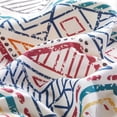 thumbnail image 3 of 2 Pcs Twin Boho Duvet Cover, Colorful Ethnic Pattern Printed on White Bohemian Comforter Cover Bedding Set, 3 of 4