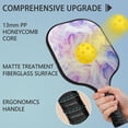 thumbnail image 4 of Pickleball Paddles Set Of 1, Fiberglass Surface, Liquid & Marble Print, 1 Paddles, 2 Balls & Bag, 4 of 5