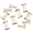 thumbnail image 1 of kurtrusly Wooden Spools For Crafts Weaving Bobbins Durable Wood Convenient Smooth Finish Ribbon Yarn Rope Fishing Line Wood Spools Light Wood 5.2 cmx3.5 cm, 1 of 6