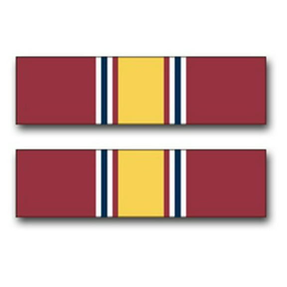10 Inch Army National Defense Service Medal Ribbon Vinyl Transfer Decal