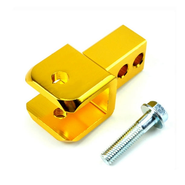 Sidaley Piezas de Motor de aleación de aluminio para aumentar el amortiguador, mano de obra fina, accesorio estable para motocicleta, Accesorios para motos Amarillo