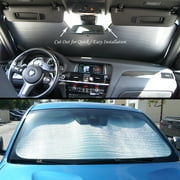 TuningPros Custom Fit Roll Up Windshield Sun Shade Protector, Sunshade Visor For 2012-2018 Mercedes-Benz CLS-Class W218 CLS350 CLS400 CLS500 CLS550