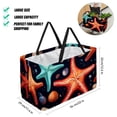 thumbnail image 2 of Starfish Large Capacity Reusable Foldable Laundry Bag & Picnic Basket Combo - Oxford Cloth Multipurpose Picnic Baskets, 2 of 7