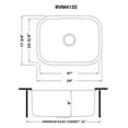 thumbnail image 2 of Ruvati 24-inch Undermount 16 Gauge Stainless Steel Kitchen Sink Single Bowl, 2 of 11