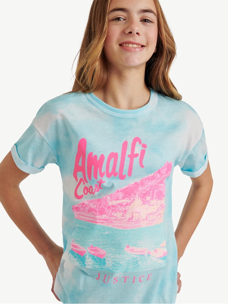 Justice Girls Tee & Bike Short Set, Sizes XS - XLP - Walmart.com