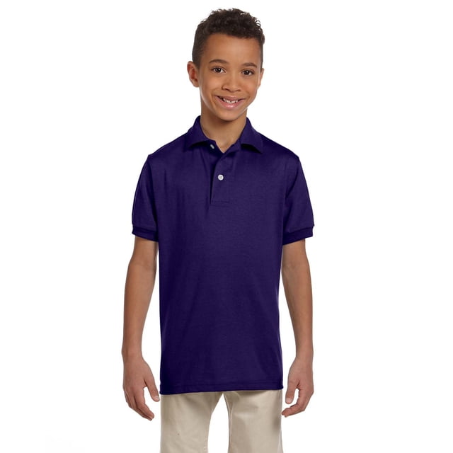 Jerzees Youth 5.6 oz. SpotShield Jersey Polo - 437Y
