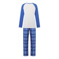 thumbnail image 2 of Family Matching Christmas Pajama Set, Reindeer Tops and Plaid Pants, 2 of 9