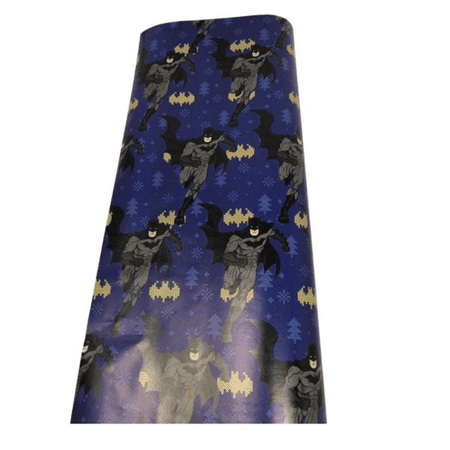 Batman Wrapping Paper Superhero Themed Gift Wrapper Made from Premium Paper for Kids Girls Boys Teens Birthday Christmas Halloween Hanukkah Baby Showers Holiday Gift Cover(4 Rolls-80sq ft)