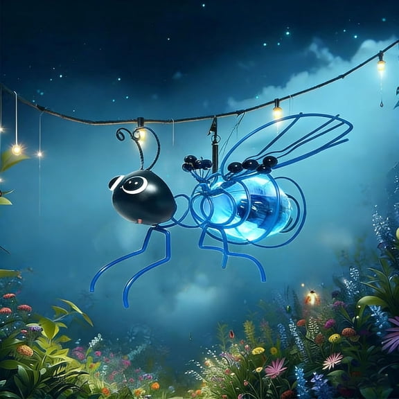 Outdoor Hanging Solar Light – Bee-Shaped, IP44 Waterproof Warm LED, Energy-Efficient for Garden, Patio, and Home Decor