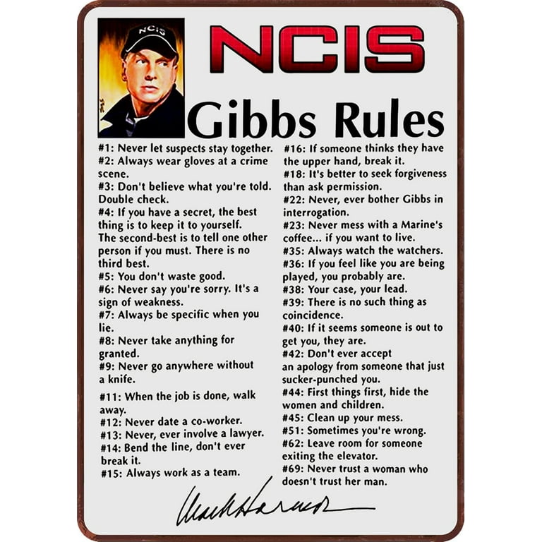 Ncis Gibbs Rules Printable List Printable Word Searches, 44% OFF