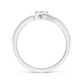 thumbnail image 2 of ANGARA Natural 0.22 Ct. Diamond Promise Promise Ring in 14K White Gold for Women (Ring Size: 11.5), 2 of 9
