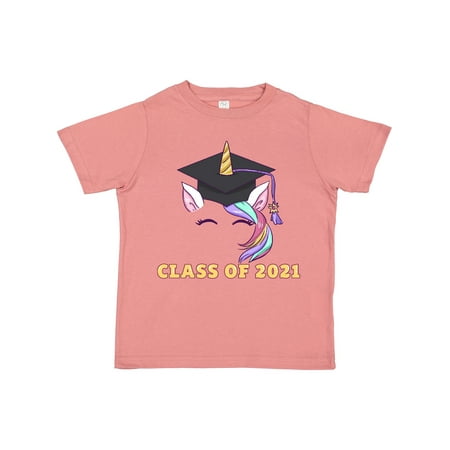 

Inktastic Graduation Cap Unicorn Class of 2021 Gift Toddler Boy or Toddler Girl T-Shirt