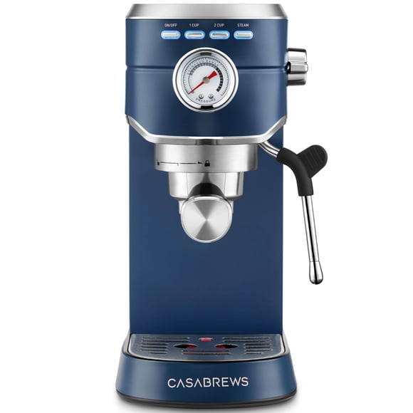 Máquina de café espresso CASABREWS de 20 bares con espumador de leche y tanque de agua de 1 litro