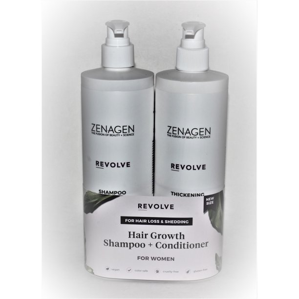 Zenagen Revolve Hair Growth Shampoo and Conditioner For Women 16.9oz