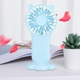 thumbnail image 6 of Vikakiooze Portable Handheld Fan, Handheld Fan, Portable Small Fan With 3 Speeds, Usb Rechargeable Hand Fan, Personal Fan Battery Operated, Suitable for Outdoor Indoor Commuting, Office, Travel, Blue, 6 of 8