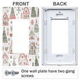 thumbnail image 3 of Yayeee Rocker Switch Wall Plate 1-Gang 4.6"x2.9" Home Decorative Outlet Cover, Nordic Christmas House, 3 of 6