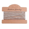 thumbnail image 1 of Abbracc 6xTwisted Link Chain DIY Jewelry Making Keychain Earrings Curb Cable Chain Argent Plating, 1 of 9
