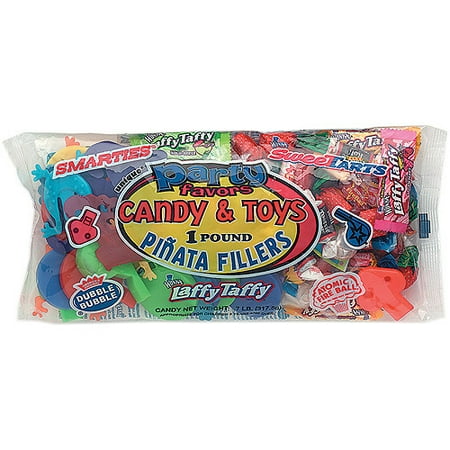 Pinata Filler with Assorted Candy and Favors, 1lb