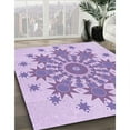 thumbnail image 3 of Ahgly Company Machine Washable Indoor Rectangle Transitional Blossom Pink Area Rugs, 2' x 5', 3 of 7