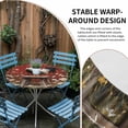 thumbnail image 2 of Red Rooster Round Tablecloth for 36-44 Inch Tables,Fitted Table Cover with Elastic Edge,Farmhouse Animals Spring Floral Rustic Waterproof Outdoor Table Cloth Protector for Patio Garden Dinner Picnic, 2 of 9