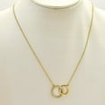 thumbnail image 2 of 18K Gold Over Brass White Zircon Necklace Jewelry NM-1031 TGN1002_C, 2 of 6