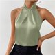 thumbnail image 3 of Blusas para las Mujeres Casual Verano Botón Sólido sin Mangas, Blusas sin Mangas para las Mujeres Ligero Verano Uso Diario, 3 of 6