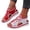 Red, variant on Women Shoes for Women Summer Beach Casual Dress Platform Sandals for Women Slip On Peep Open Toe Breathable Fly Knit Butterfly Print Comfort Wedge Sandals Wide Width Friendly Lightweight Walking