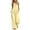 Yellow, variant on Chbgutlmr 2 Piece Sets for Women Summer Sleeveless Notch Neck Ruffled Hem Half Button Tank Tops Straight Leg Pants Casual Loose Dressy Outfits