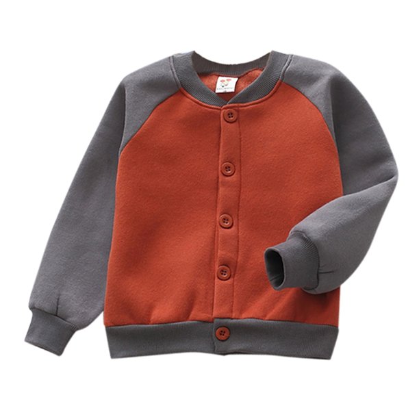 Chamarra de Invierno Gibobby para Niños y Niñas estampado de animales de Dibujos animados Manga larga béisbol 3-4 Años