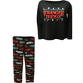 thumbnail image 2 of Richard Leeds International Womens Stranger Things Logo and Lights Silky Fleece Pajama (3X), 2 of 3