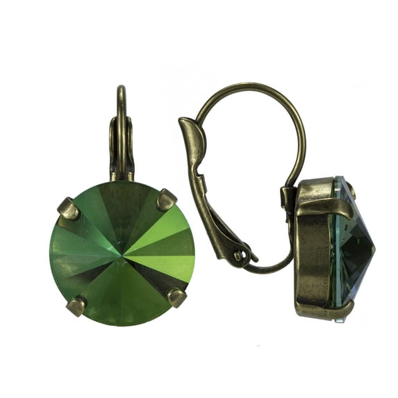 Swarovski Lever back Earrings 14mm Luminous Green UF