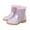 Purple, variant on Toddler Girls Rhinestone Riding Boots - Pointed Toe Mid Calf Dress Boots for Party Outfit and Everyday Stylish Wear (Pink, 9-9.5 Years)