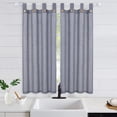 thumbnail image 2 of Tier Curtains with Solid Button, Rod Pocket Tailored Waterproof Small Curtain Valance, 2 of 7
